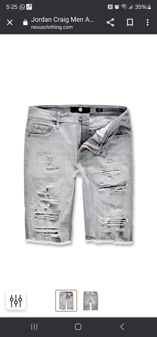 Jordan Craig Denim Shorts