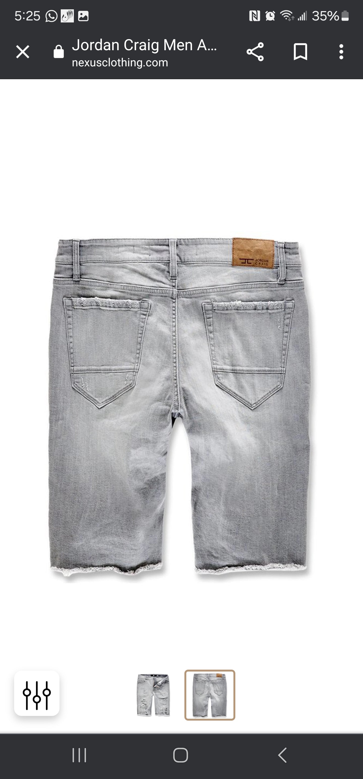 Jordan Craig Denim Shorts